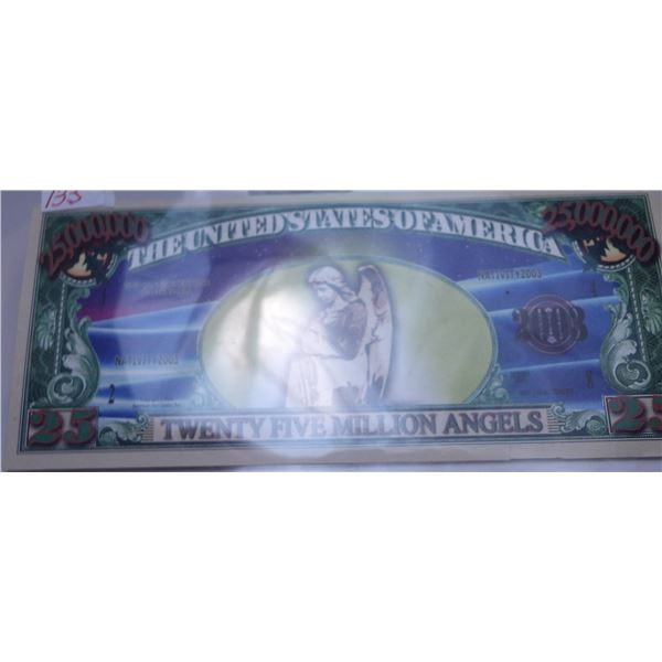 2003 USA 25 MILLION ANGEL BANK NOTE (NOT LEGAL TENDER)