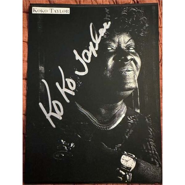 Ko Ko Taylor signed Xerox photo