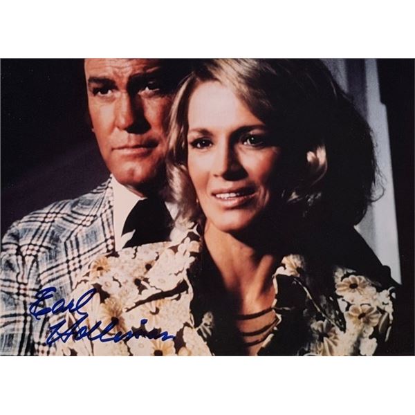 Police Woman Earl Holliman signed photo