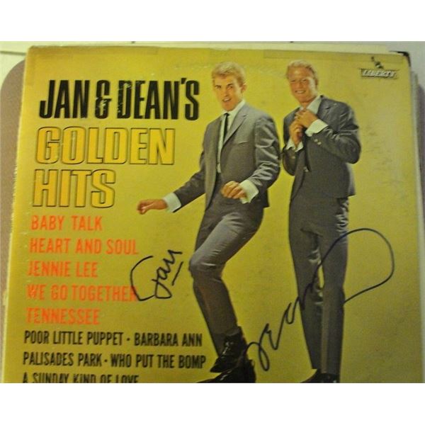 Jan & Dean signed Golden Hits band signed album