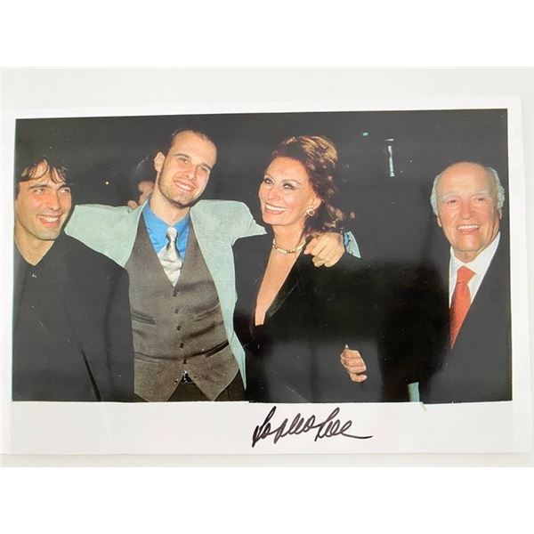 Marriage Italian Style Sophia Loren signed photo