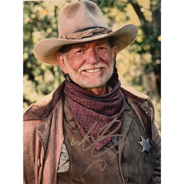 Willie Nelson signed photo