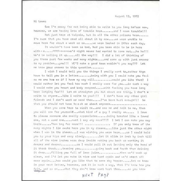 The Green Man Albert DeSALVO Typed Letter