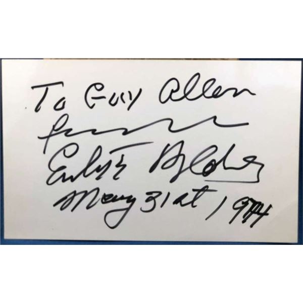 Eubie Blake original autograph
