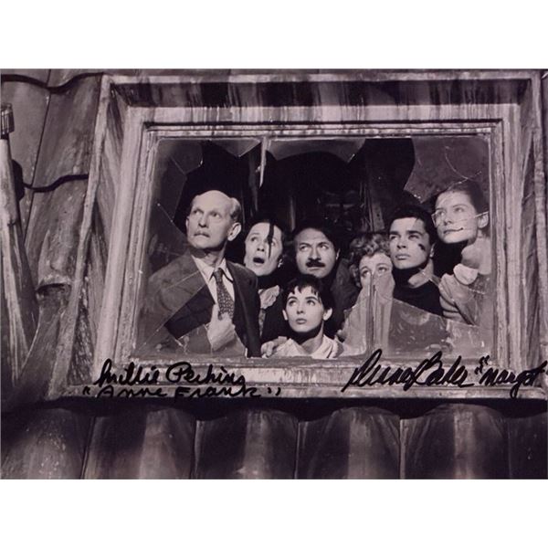 The Diary of Anne Frank Millie Perkins and Diane Baker signed movie photo