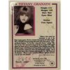 Image 2 : Tiffany Granath Bench Warmer Swimsuit Models 1992 Collector Card.