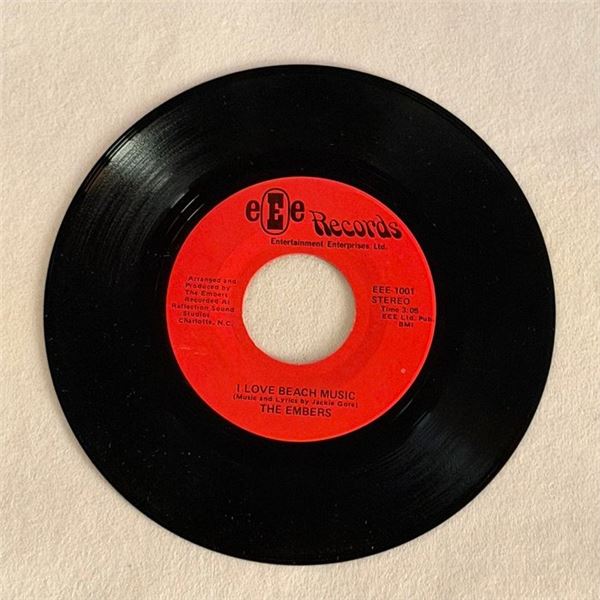 The Embers I Love Beach Music 45 Album