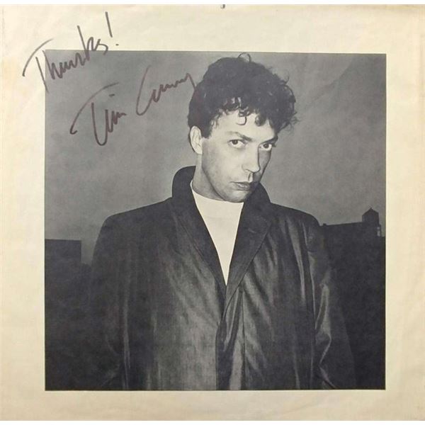 Tim Curry signed album insert sleeve
