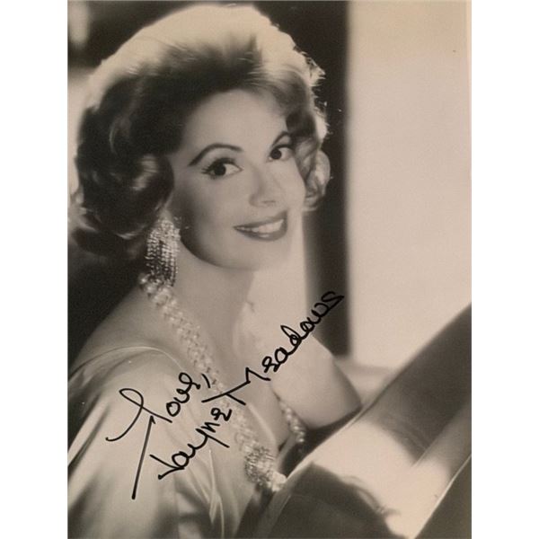 Jayne Meadows signed photo