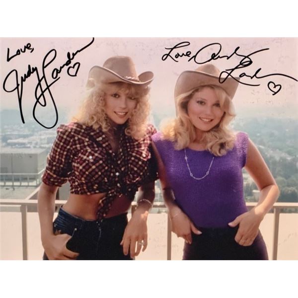 Audrey Landers and Judy Landers signed photo