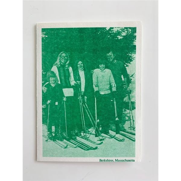 Ted Kennedy and Family Skiing printed Christmas Card