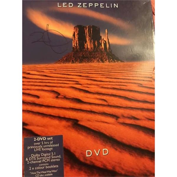 Led Zeppelin Robert Plant signed DVD