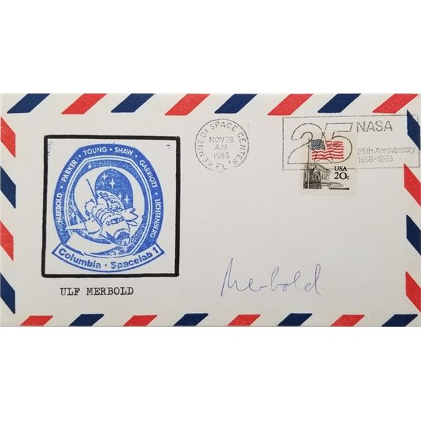 Ulf Merbold signed Columbia Spacelab 1 envelope