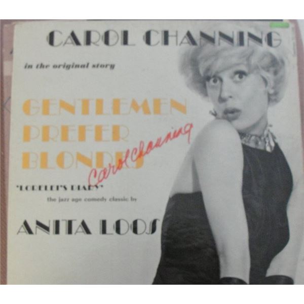 Carol Channing Gentlemen Prefer Blondes signed album