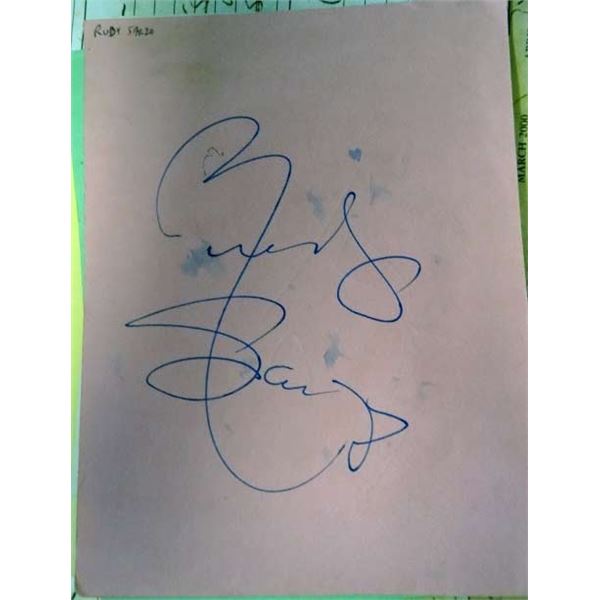 Rudy Sarzo original autograph