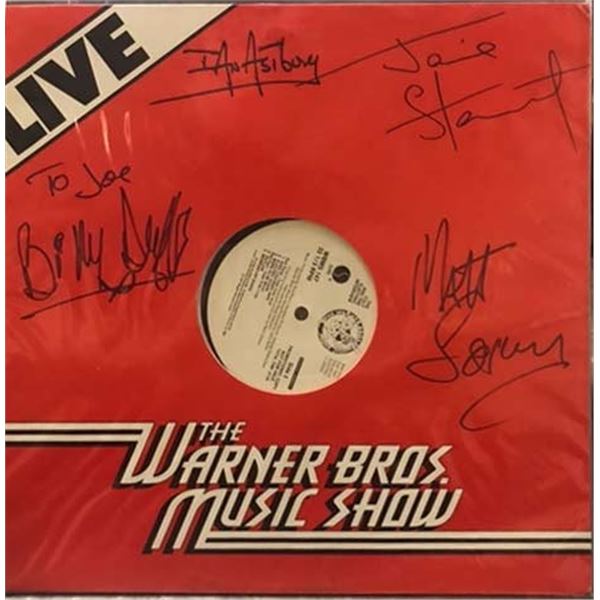 The Cult Live band signed album autographed by Ian Astbury, Matt Sorum, Billy Duffy and Jamie Stewar