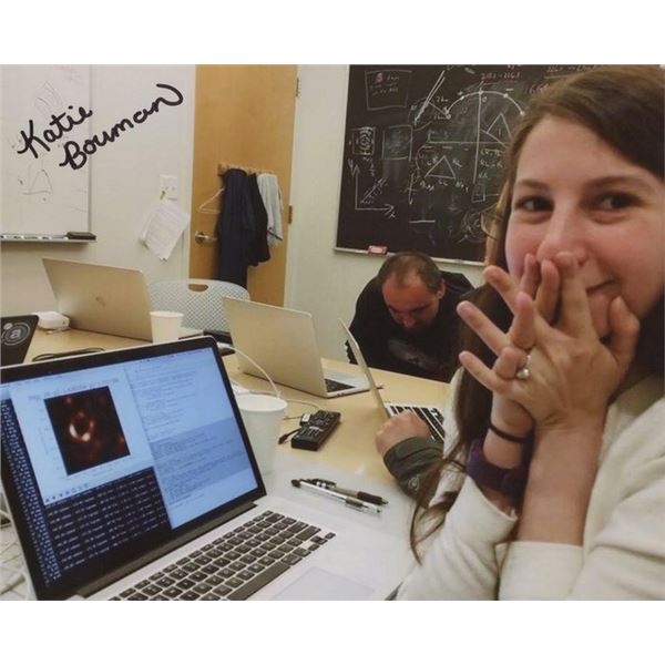 Computer Genius Katie Bouman signed photo