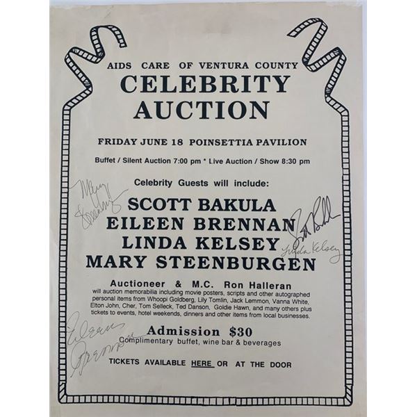 Ventura County celebrity auction signed poster