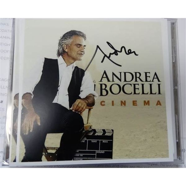 Andrea Bocelli signed Cinema CD