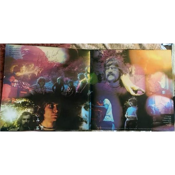 Moody Blues signed album "Search for the Lost Chord" signed by Mike Pinder, Ray Thomas, Graeme Edge,