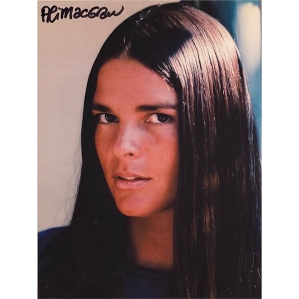 Love Story Ali MacGraw signed photo