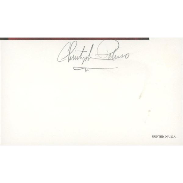 Sports artist Christopher Paluso signature