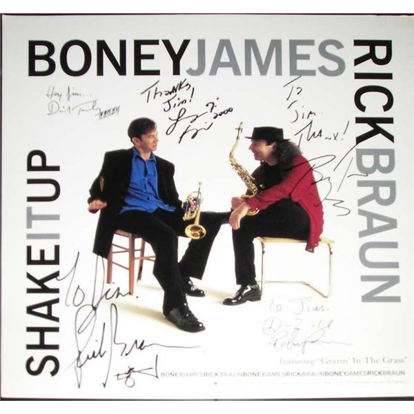 Boney James and Rick Braun Shake it Up band signed album