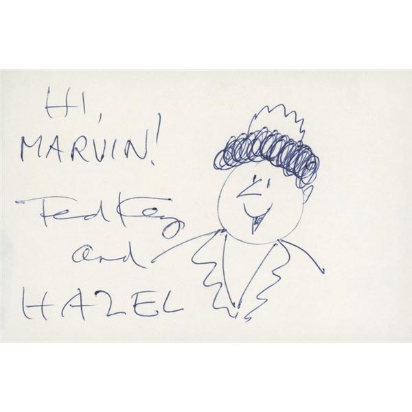 Hazel comic original hand drawn signed sketch. GFA Authenticated