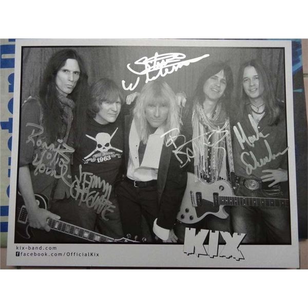 Kix band signed photo