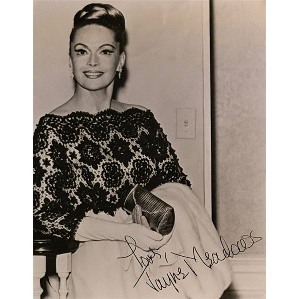 Jayne Meadows signed photo
