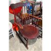 Image 1 : WOODEN ROCKING CHAIR