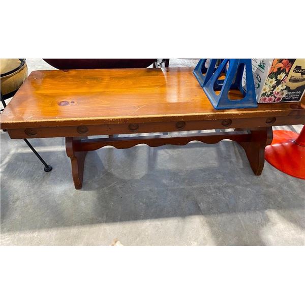 54IN WOODEN BENCH