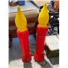 Image 1 : 2 OUTDOOR CHRISTMAS CANDLES