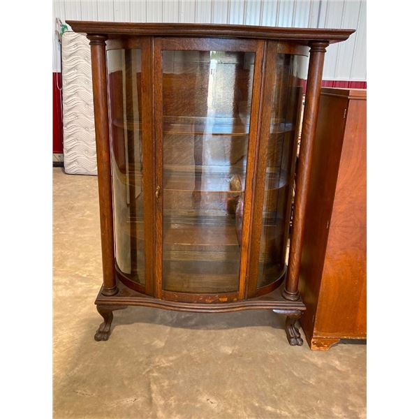 45.5X61X16IN WOODEN DISPLAY CASE / CHINA CABINET