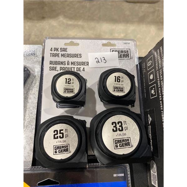 4PC TAPE MEASURE SET