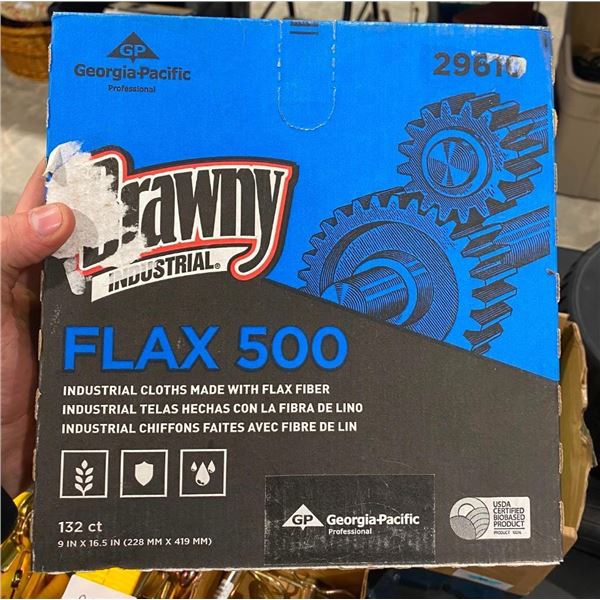 BOX OF INDUSTRIAL CLOTHS