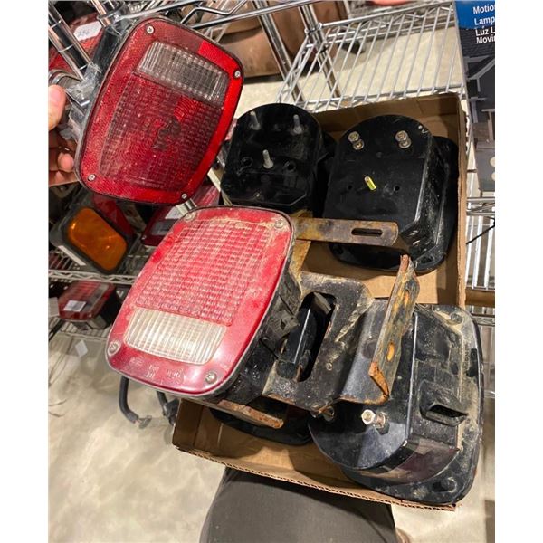 BOX OF APPROX. 6 ASSORTED TAIL LIGHTS