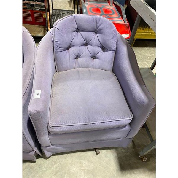 CUSHION ROCKER CHAIR - LIGHT PURPLE COLOUR