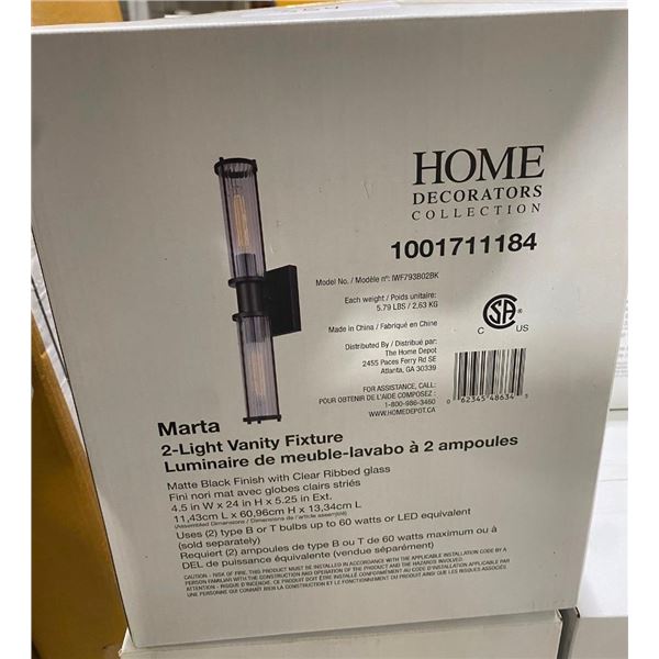 2 VANITY LIGHT FIXTURES