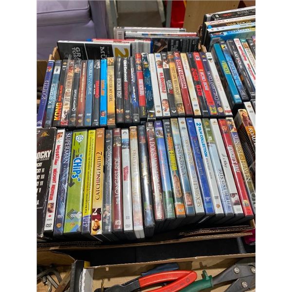BOX OF ASSORTED DVD MOVIES