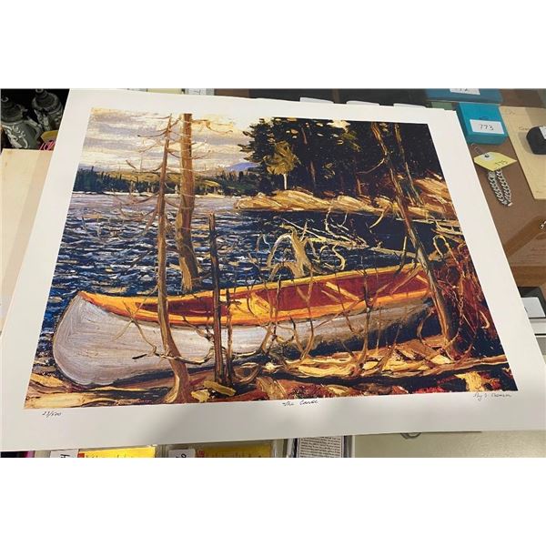 24X20IN TOM THOMSON THE CANOE REPO PRINT