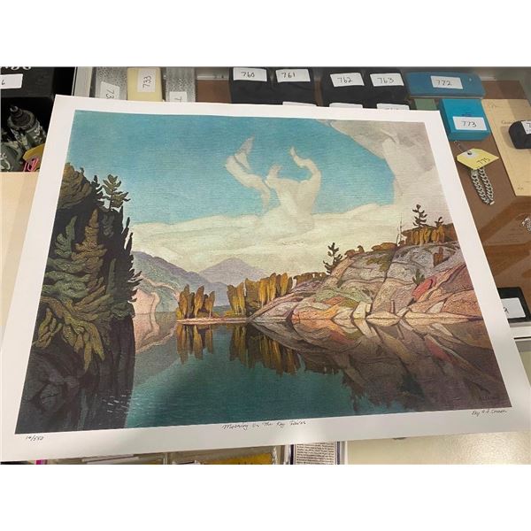 24X20IN AJ CASSON MORNING ON THE KEY RIVER REPO PRINT