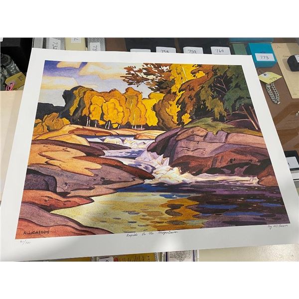 24X20IN AJ CASSON RAPIDS ON THE MAGNETAURAN REPO PRINT