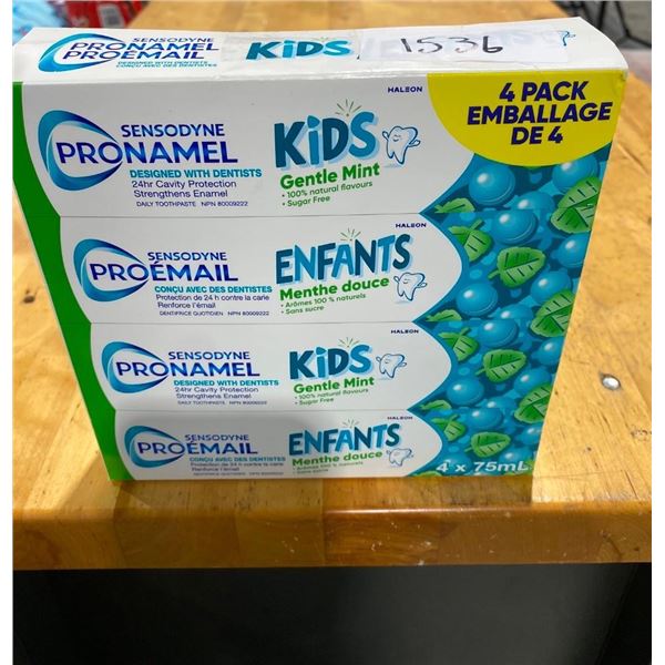 4 PACK OF KIDS MINT TOOTHPASTE