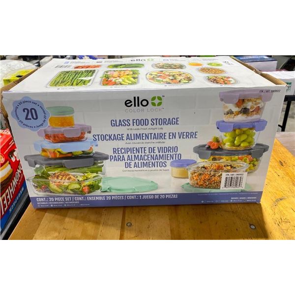20PC GLASS FOOD STORAGE KIT