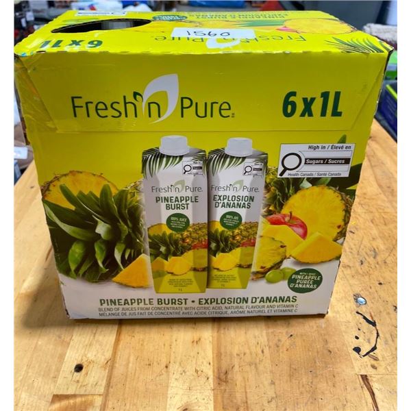 6 BOTTLES OF PINEAPPLE JUICE