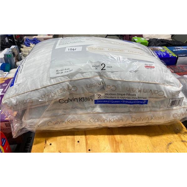2 CALVIN KLEIN QUEEN SIZE PILLOWS