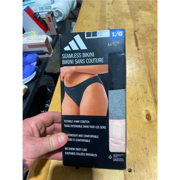 4 PAIRS OF SIZE L ADIDAS WOMENS UNDERWEAR
