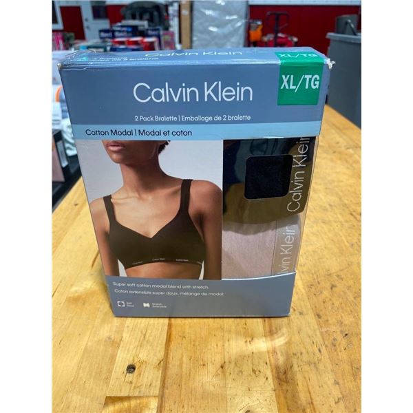 2PC CALVIN KLEIN SIZE XL WOMENS BRA SET