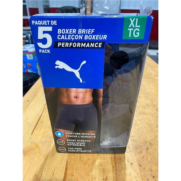5 PACK OF MENS SIZE XL BOXER BRIEFS
